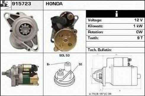 EDR 915723 - Starter autospares.lv