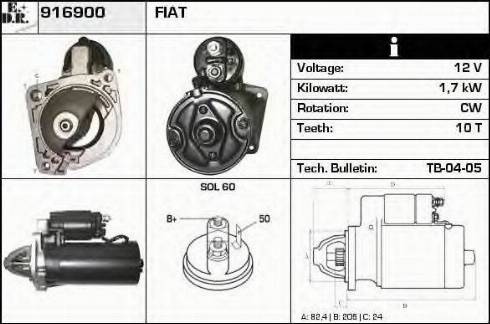 EDR 916900 - Starter autospares.lv