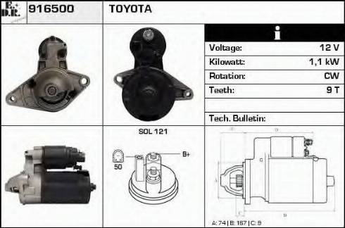 EDR 916500 - Starter autospares.lv