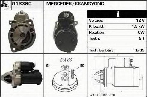 EDR 916380 - Starter autospares.lv