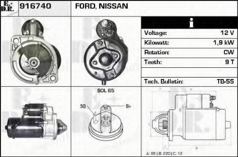 EDR 916740 - Starter autospares.lv