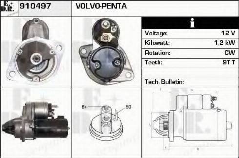 EDR 910497 - Starter autospares.lv