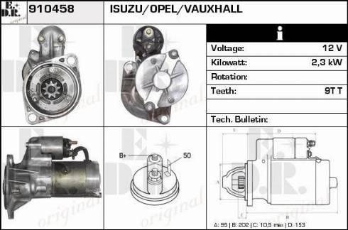 EDR 910458 - Starter autospares.lv