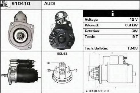 EDR 910410 - Starter autospares.lv