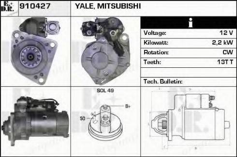 EDR 910427 - Starter autospares.lv