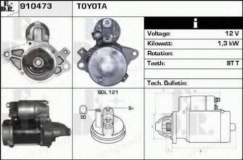 EDR 910473 - Starter autospares.lv