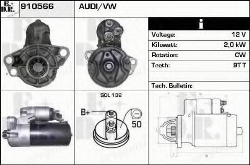 EDR 910566 - Starter autospares.lv