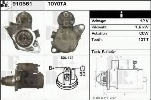 EDR 910561 - Starter autospares.lv