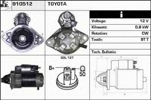 EDR 910512 - Starter autospares.lv