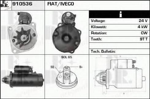 EDR 910536 - Starter autospares.lv