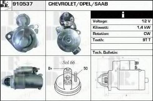 EDR 910537 - Starter autospares.lv