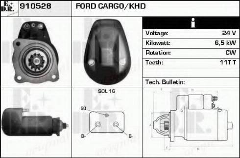 EDR 910528 - Starter autospares.lv