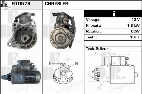 EDR 910578 - Starter autospares.lv