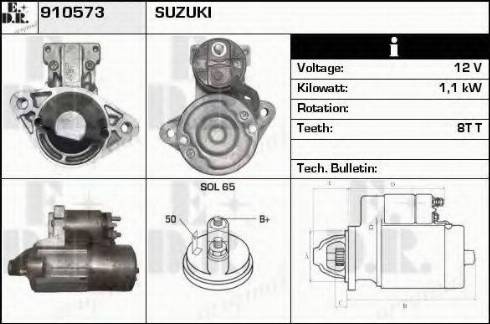 EDR 910573 - Starter autospares.lv