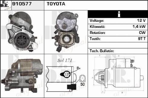 EDR 910577 - Starter autospares.lv