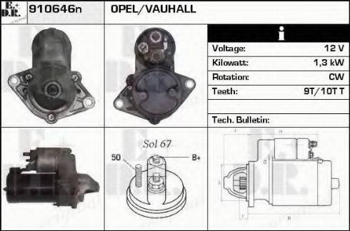 EDR 910646N - Starter autospares.lv