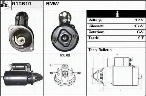 EDR 910610 - Starter autospares.lv