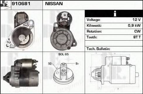 EDR 910681 - Starter autospares.lv