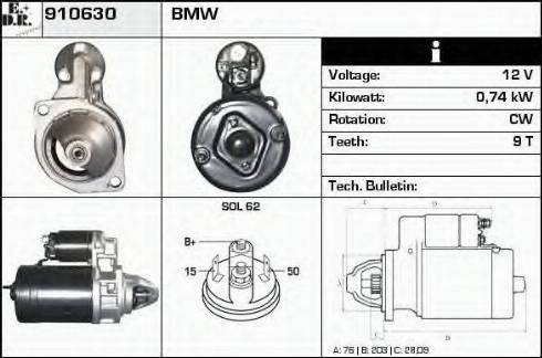 EDR 910630 - Starter autospares.lv