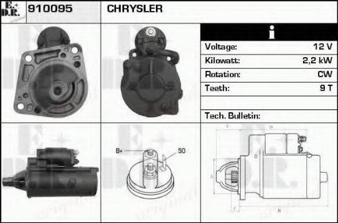 EDR 910095 - Starter autospares.lv