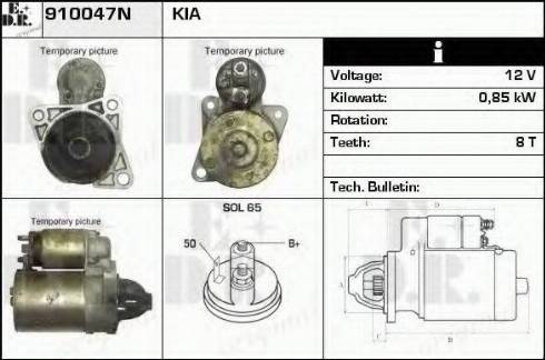 EDR 910047N - Starter autospares.lv