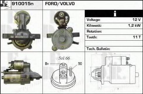 EDR 910015N - Starter autospares.lv