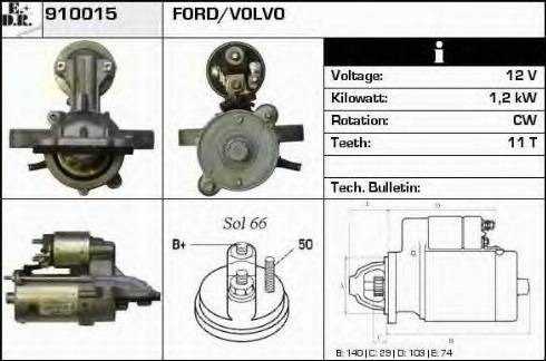 EDR 910015 - Starter autospares.lv