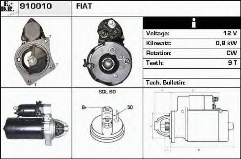 EDR 910010 - Starter autospares.lv