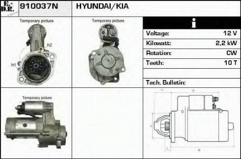 EDR 910037N - Starter autospares.lv