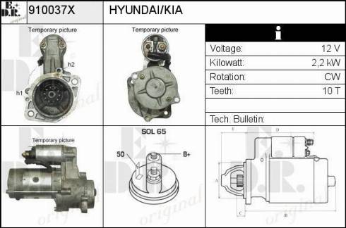 EDR 910037X - Starter autospares.lv