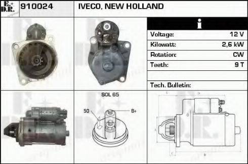 EDR 910024 - Starter autospares.lv