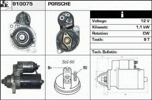 EDR 910075 - Starter autospares.lv