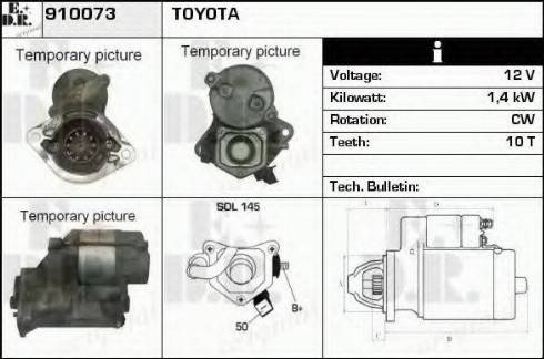 EDR 910073 - Starter autospares.lv