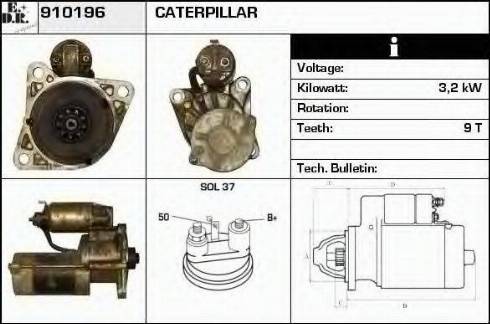 EDR 910196 - Starter autospares.lv