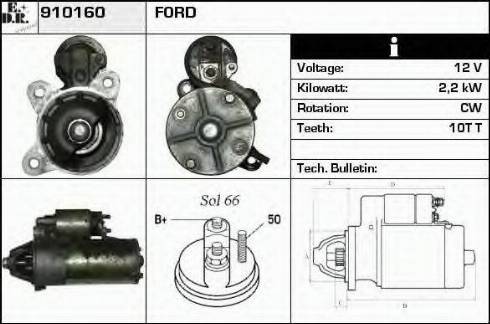 EDR 910160 - Starter autospares.lv