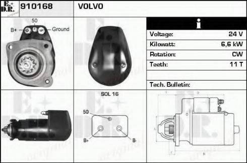 EDR 910168 - Starter autospares.lv