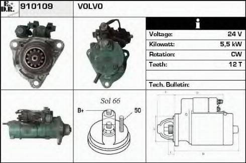 EDR 910109 - Starter autospares.lv