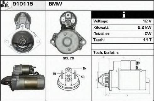 EDR 910115 - Starter autospares.lv