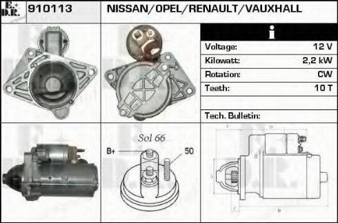 EDR 910113 - Starter autospares.lv