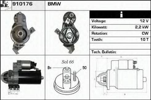 EDR 910176 - Starter autospares.lv