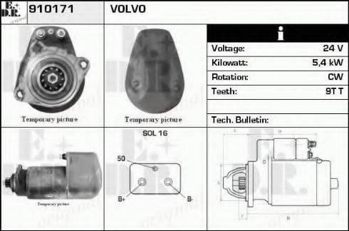 EDR 910171 - Starter autospares.lv