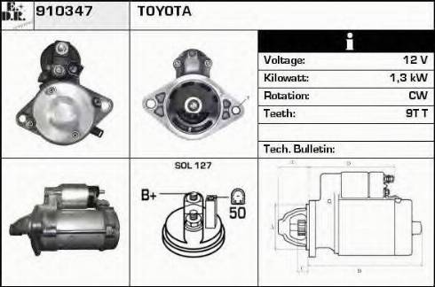 EDR 910347 - Starter autospares.lv