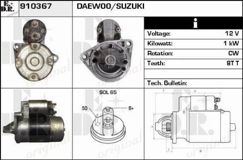 EDR 910367 - Starter autospares.lv