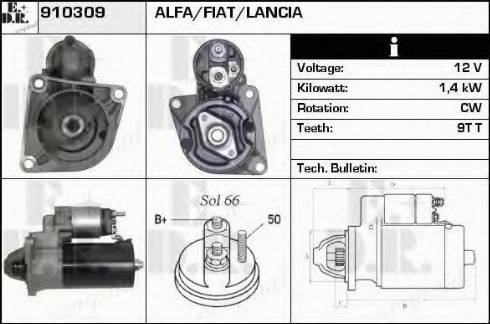 EDR 910309 - Starter autospares.lv