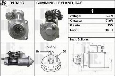 EDR 910317 - Starter autospares.lv