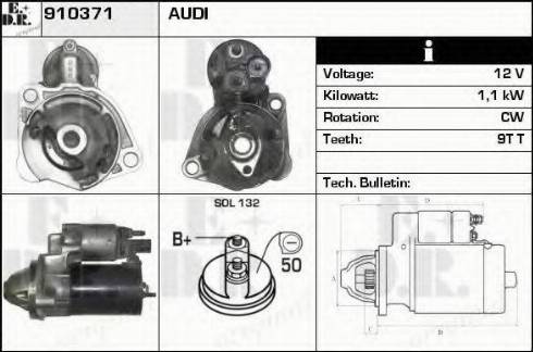 EDR 910371 - Starter autospares.lv