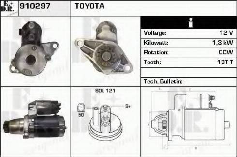 EDR 910297 - Starter autospares.lv