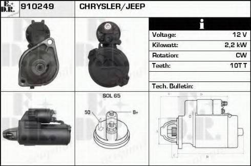 EDR 910249 - Starter autospares.lv