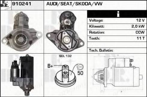 EDR 910241 - Starter autospares.lv