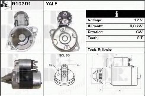 EDR 910201 - Starter autospares.lv